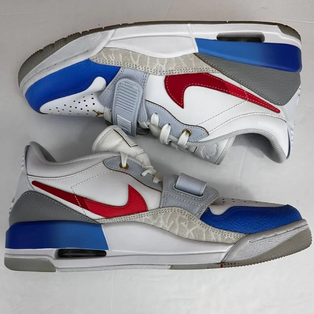 Air Jordan Legacy 312 FN8902-161 Low White/University Red-White Men's size 9 US